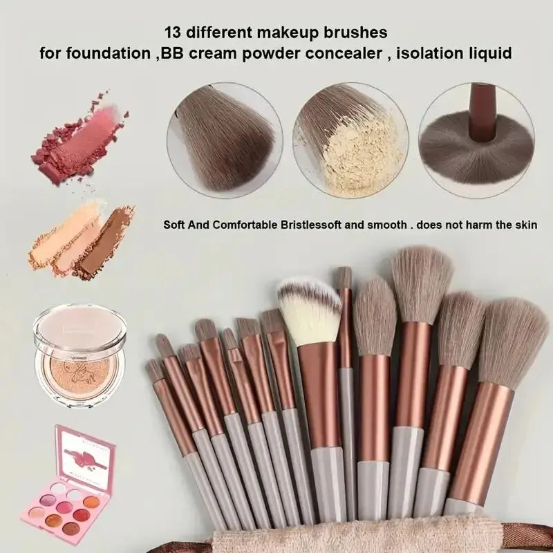Professional Makeup Brush Set – Soft Kabuki & Blending Brushes Makeup Brush Set QXL