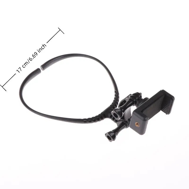 2-in-1 Neck Mount for Action Camera & Phone | Universal Camera Neck Mount QXL onesize