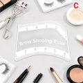 Brow Mapping Ruler | Eyebrow Shaping Stencil & Microblading Tool Eyebrow Shaping Tool QXL C