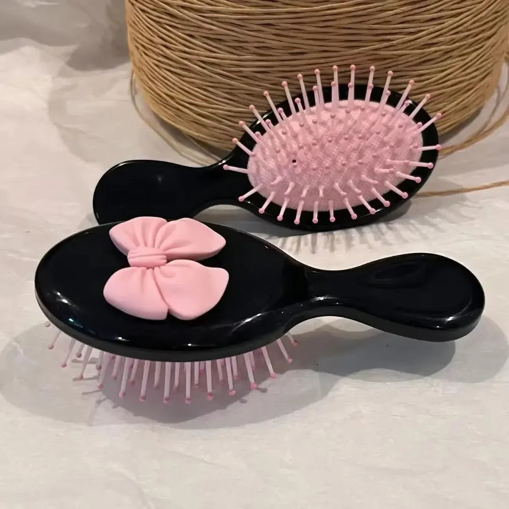 Anti-Static Pocket Hair Comb | Scalp Massage Brush for Women Pocket Hair Comb QXL black