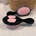 Anti-Static Pocket Hair Comb | Scalp Massage Brush for Women Pocket Hair Comb QXL black