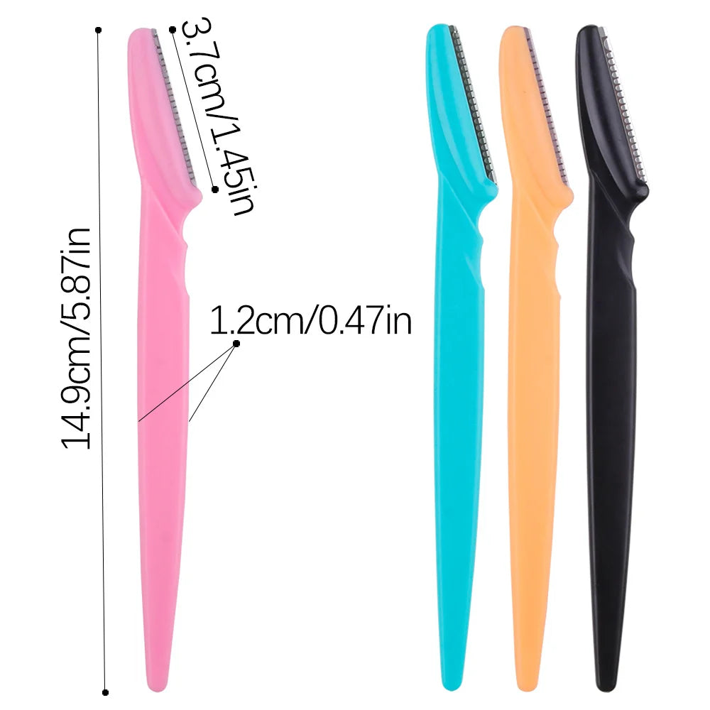 Precision Eyebrow Razor & Dermaplaning Kit | 3–12 Pcs Set Facial Dermaplaning Razor QXL