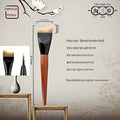 Arc-Shaped Flat Foundation Brush | Ultra-Thin Liquid Applicator Foundation Makeup Brush QXL light green