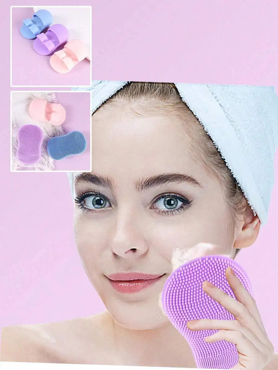Silicone Finger Facial Brush | Soft Bristle Pore Cleansing Facial Cleansing Brush QXL