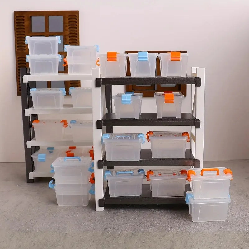 Mini Suitcase Storage Box | Transparent DIY Miniature Case Miniature Storage Box QXL