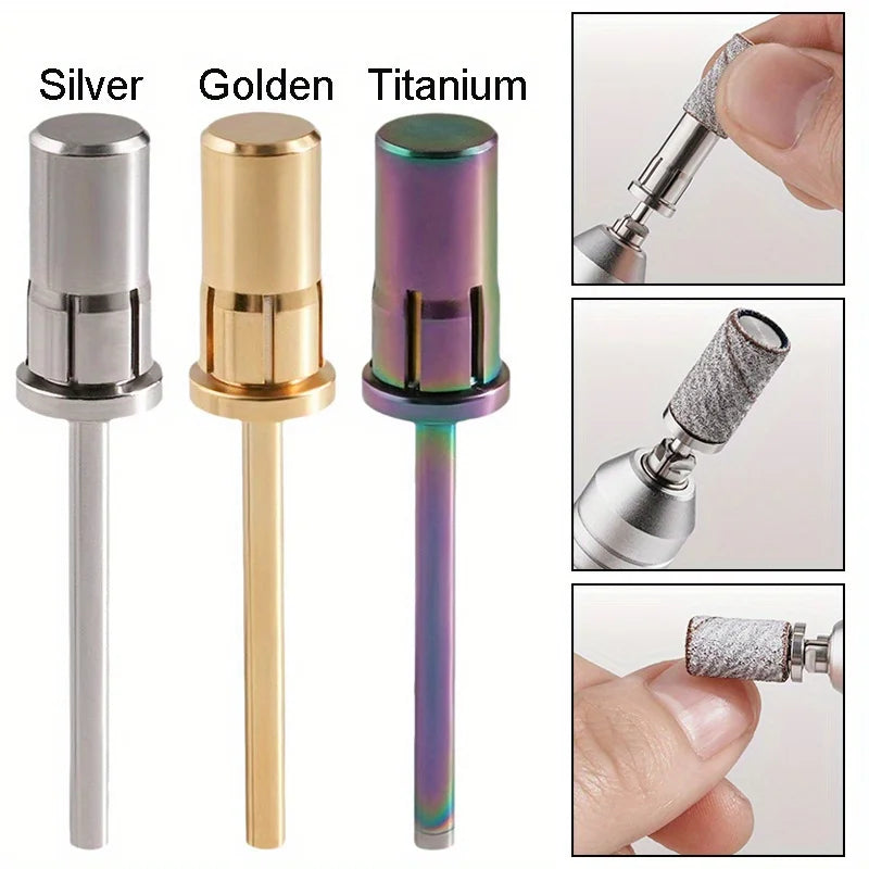 Titanium Nail Drill Mandrel Bit | Dead Skin Sanding Tool Nail Drill Mandrel Bit QXL