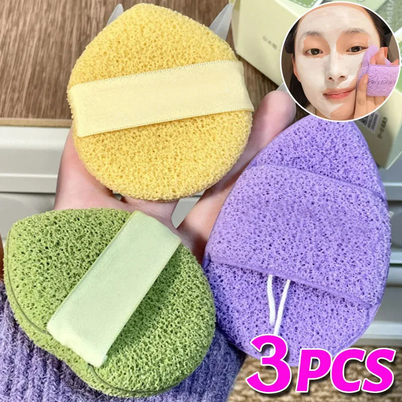 Exfoliating Face Cleansing Sponge | Honeycomb Mesh Foam Puff Face Cleansing Sponge QXL