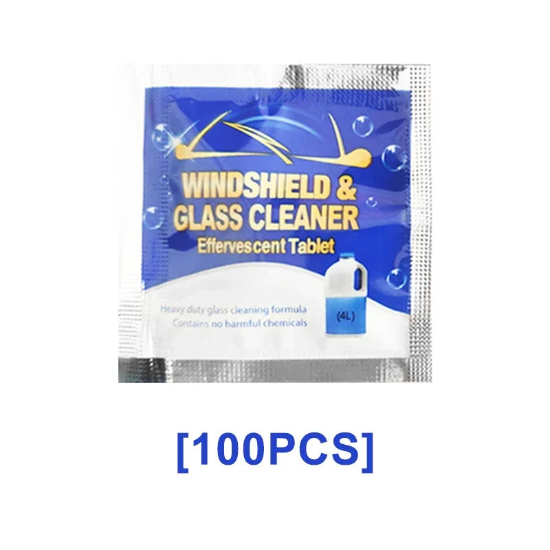 Car Windshield Cleaner Tablets | Concentrated Wiper Fluid Windshield Cleaner Tablets QXL 100PCS