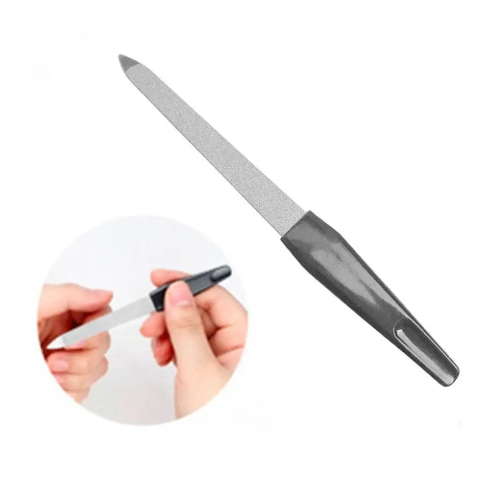 Double-Sided Stainless Steel Nail File | Manicure & Pedicure Nail File QXL
