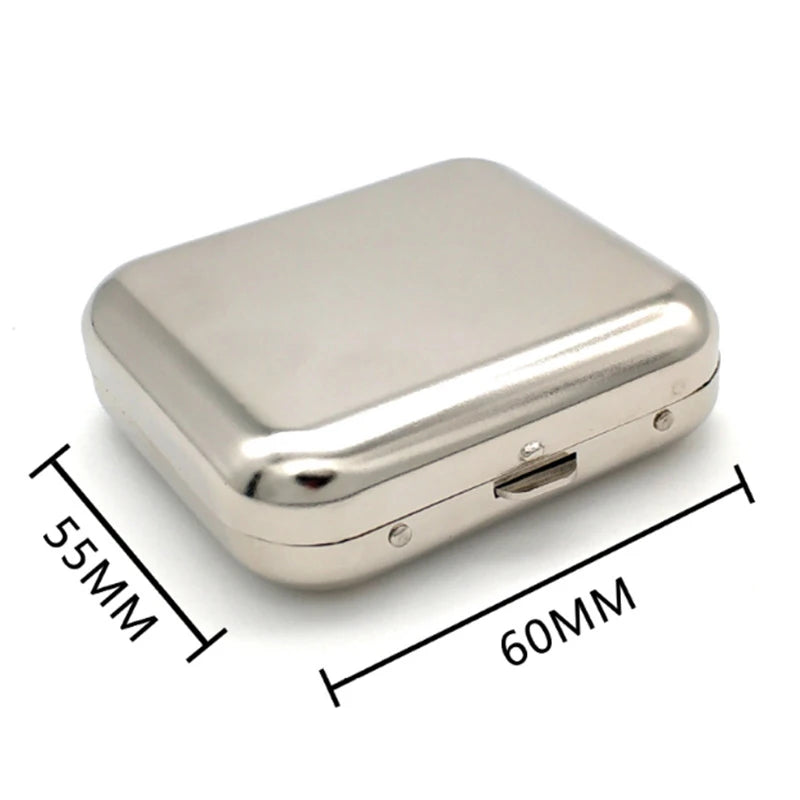 Mini Stainless Steel Pocket Ashtray with Lid | Portable Portable Pocket Ashtray QXL