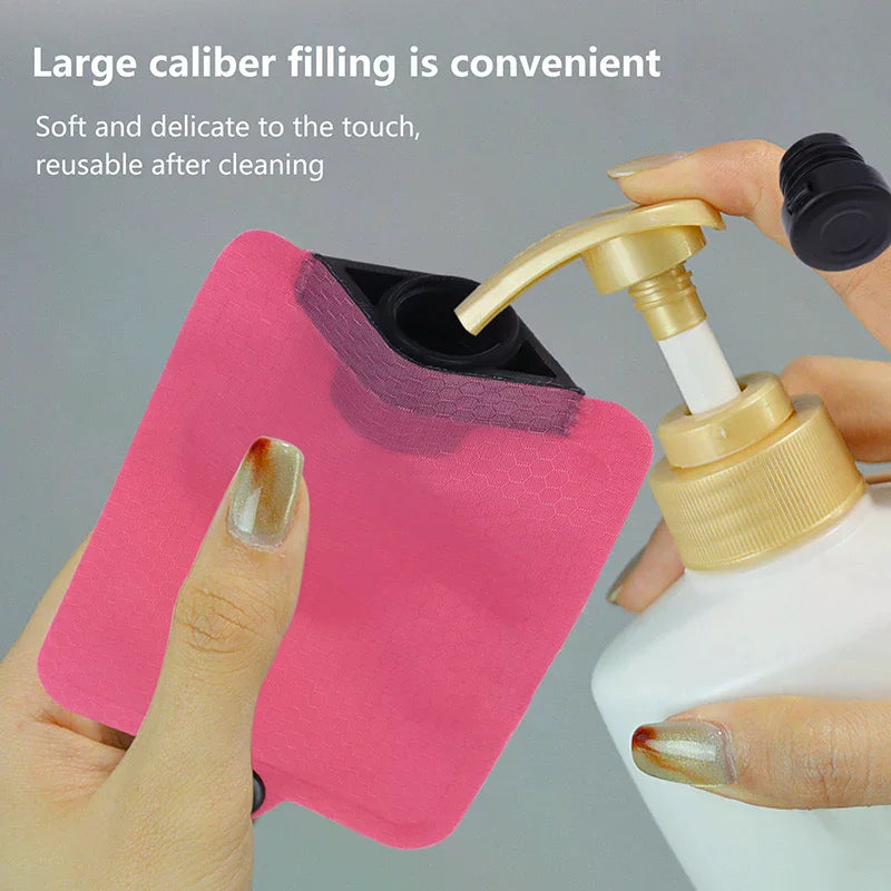 Refillable Travel Squeeze Bag for Lotion, Shampoo & Cosmetics Travel Squeeze Pouch QXL