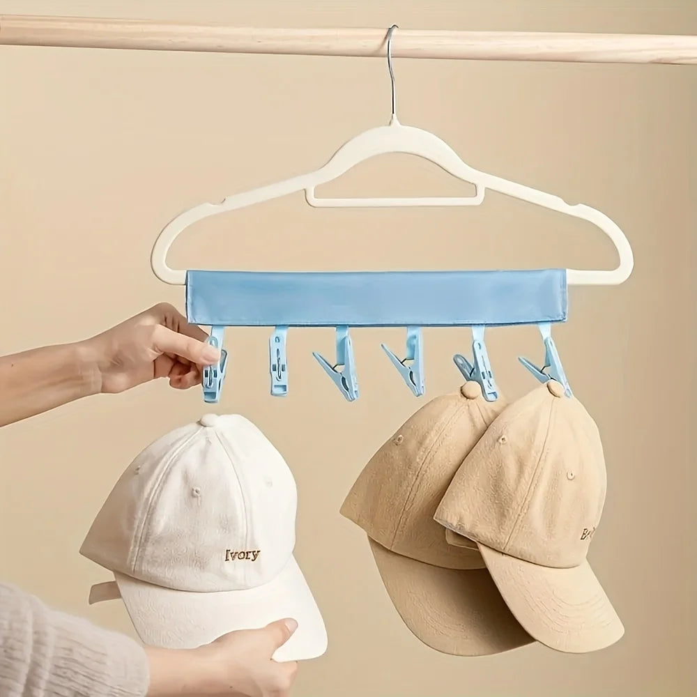 2-Pack Foldable Travel Clothes Hangers & Portable Clothesline Travel Clothes Hanger QXL