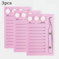Acrylic Lash Extension Pallet Kit | 7–15mm Scale & Tweezer Holder Lash Extension Organizer QXL Pink-3pcs