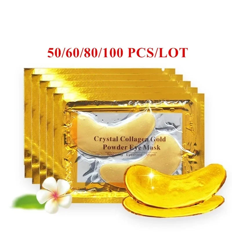 Crystal Collagen Gold Eye Masks | 50–100 Under-Eye Patches Collagen Eye Mask QXL