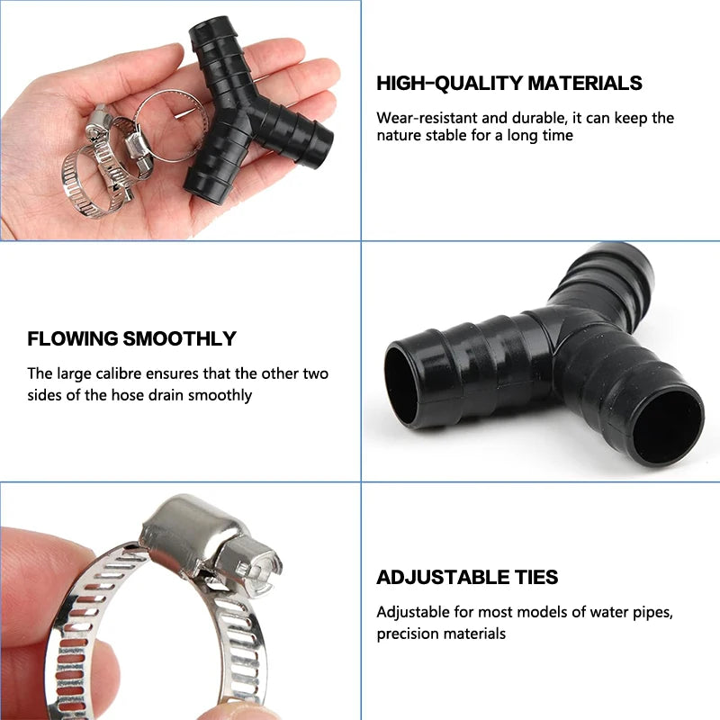 Y-Type Washing Machine Drain Hose Connector 8-Pc Set Drain Hose Connector QXL