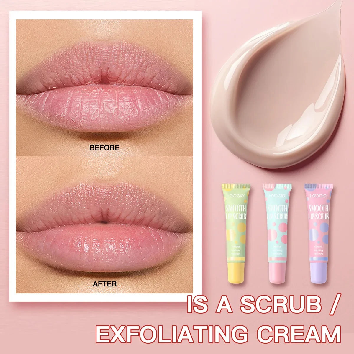 SAS Moisturizing Lip Scrub – Exfoliate, Brighten & Nourish Lip Scrub QXL