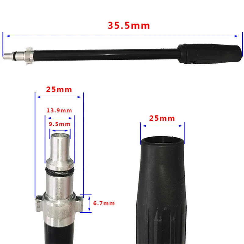 High-Pressure Spray Gun with Multi-Length Lances | Car & Yard Pressure Washer Gun QXL