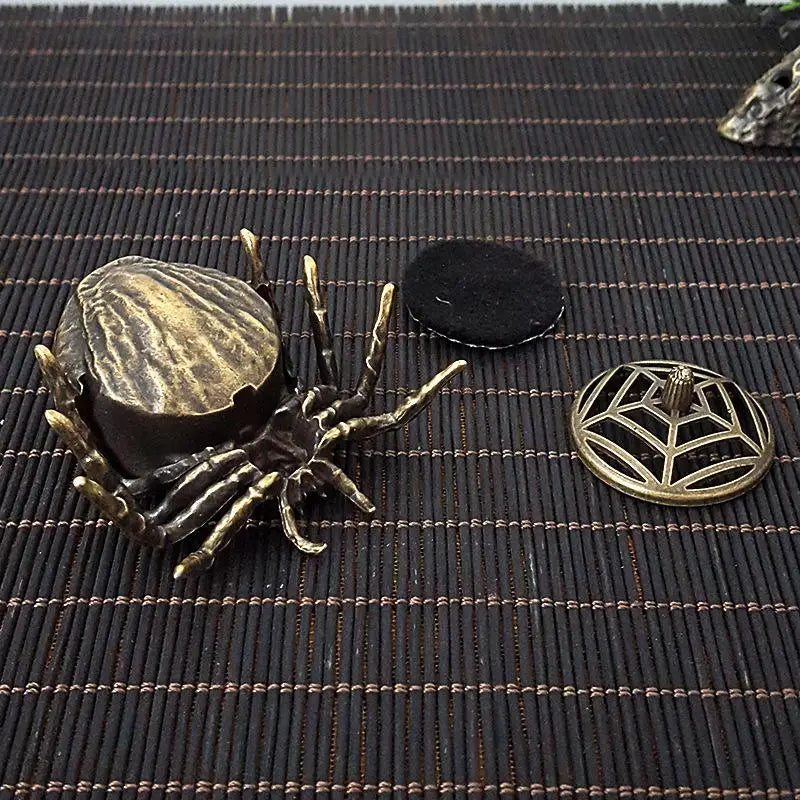 Spider Incense Cone Holder | Mini Metal Zen Burner & Decor Incense Cone Holder QXL