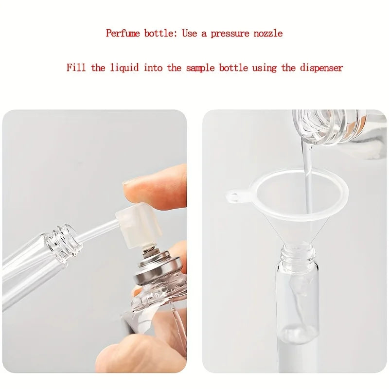 30-Pack Mini Glass Spray Bottles 2/3/5/10ml + 4 Accessories Glass Spray Bottle Set QXL