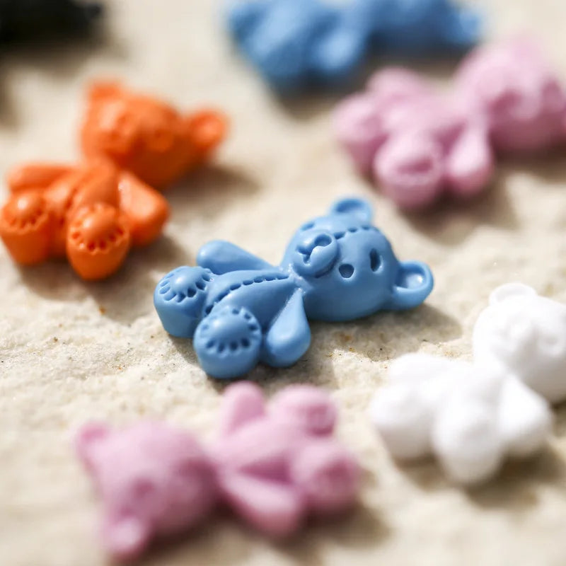 20-Pack 3D Kawaii Bear Resin Nail Art Charms | DIY Nail Decor 3D Nail Art Charms QXL
