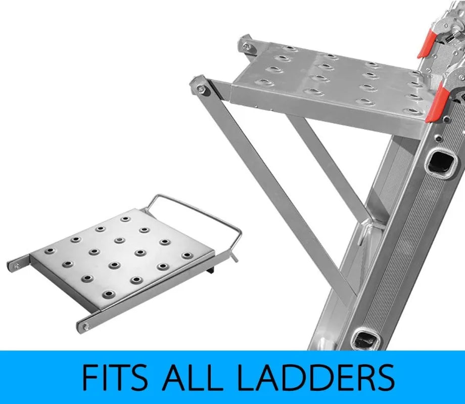 Heavy-Duty Ladder Work Platform Accessory – 400 lb Ladder Platform Accessory QXL