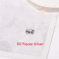 60-Pack Dreadlock Hair Rings & Braid Beads | Gold, Rose Gold Braid Hair Rings QXL 60pcs Silver