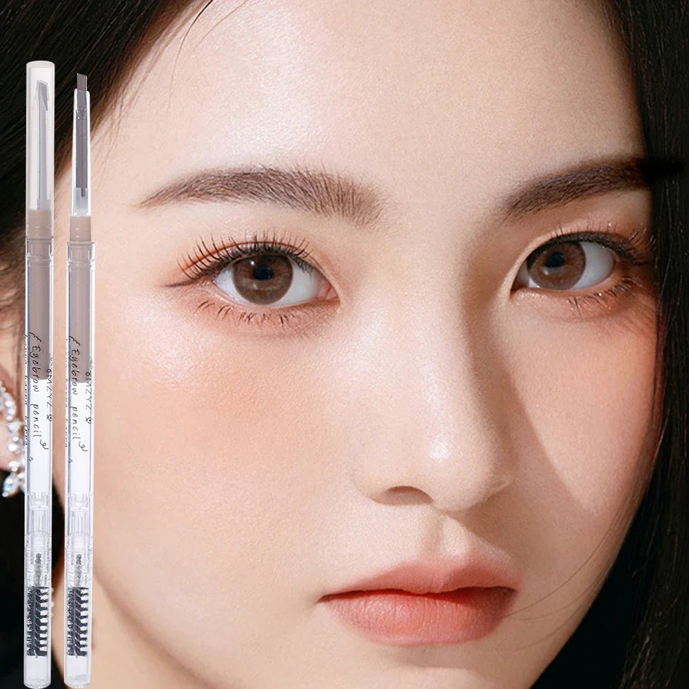 Dual-Ended Waterproof Ultra Fine Eyebrow Pencil & Spoolie Eyebrow Pencil QXL