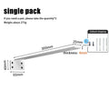Heavy Duty Invisible Floating Shelf Brackets | 4mm Steel L Bracket Floating Shelf Brackets QXL 12in White