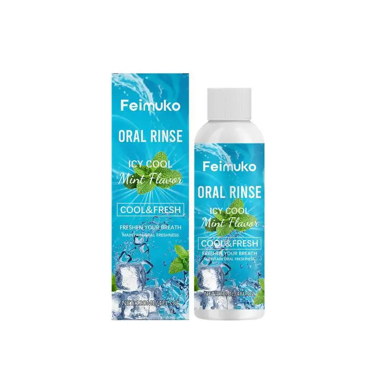 Oralhoe Mint Mouthwash Alcohol-Free Fresh Breath Rinse 120ml Oral Rinse Mouthwash QXL peppermint One Unit adults