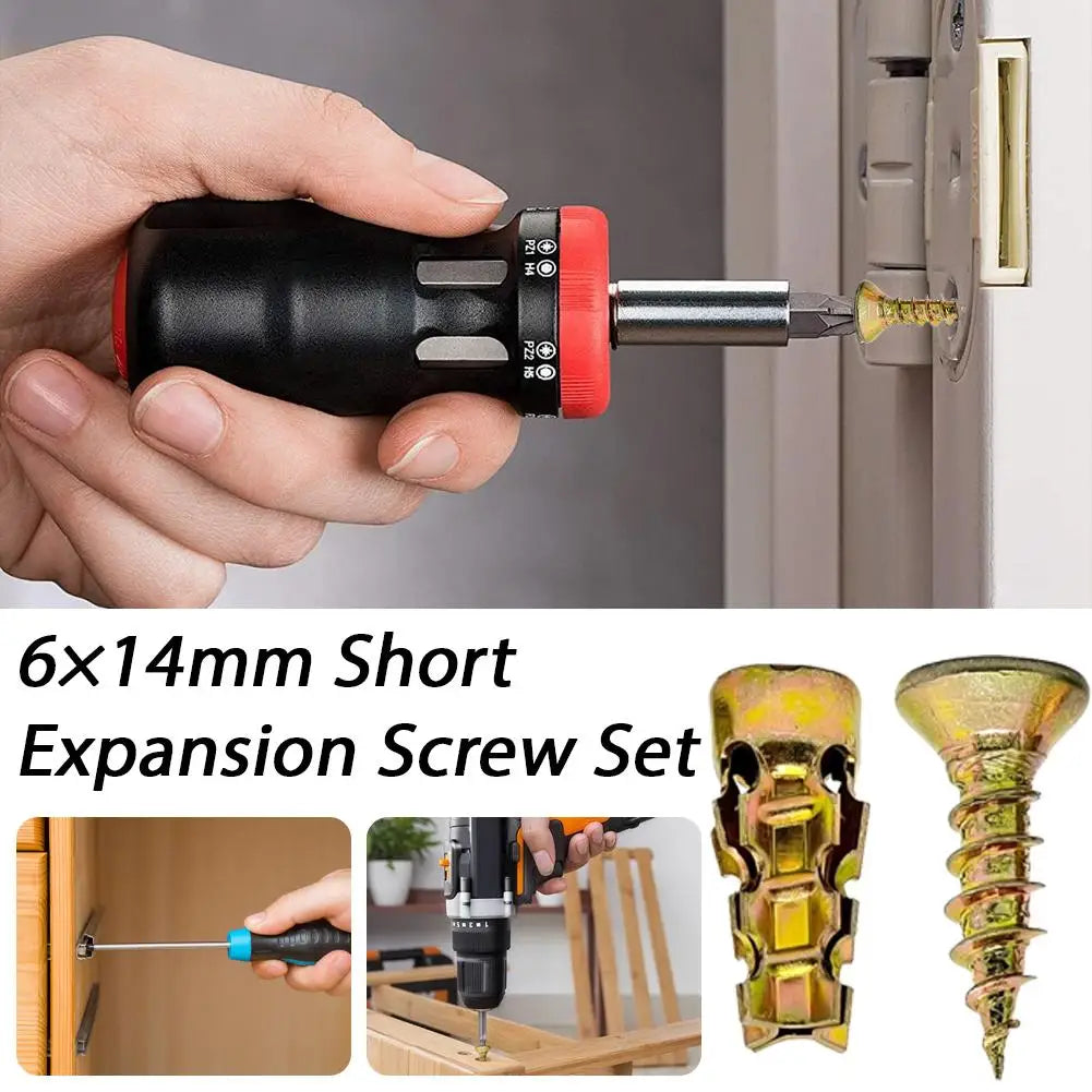 30/50/100-Pack Cabinet Hinge Expansion Screw Set | M2×3 Expansion Screw Set QXL