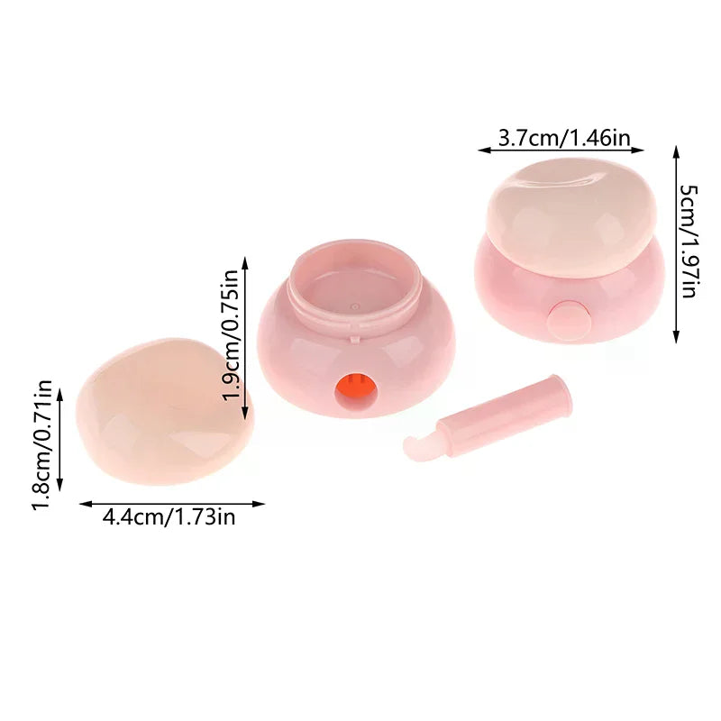 3.5g Mini Refillable Cosmetic Jar with Silicone Spoon Cosmetic Jar QXL