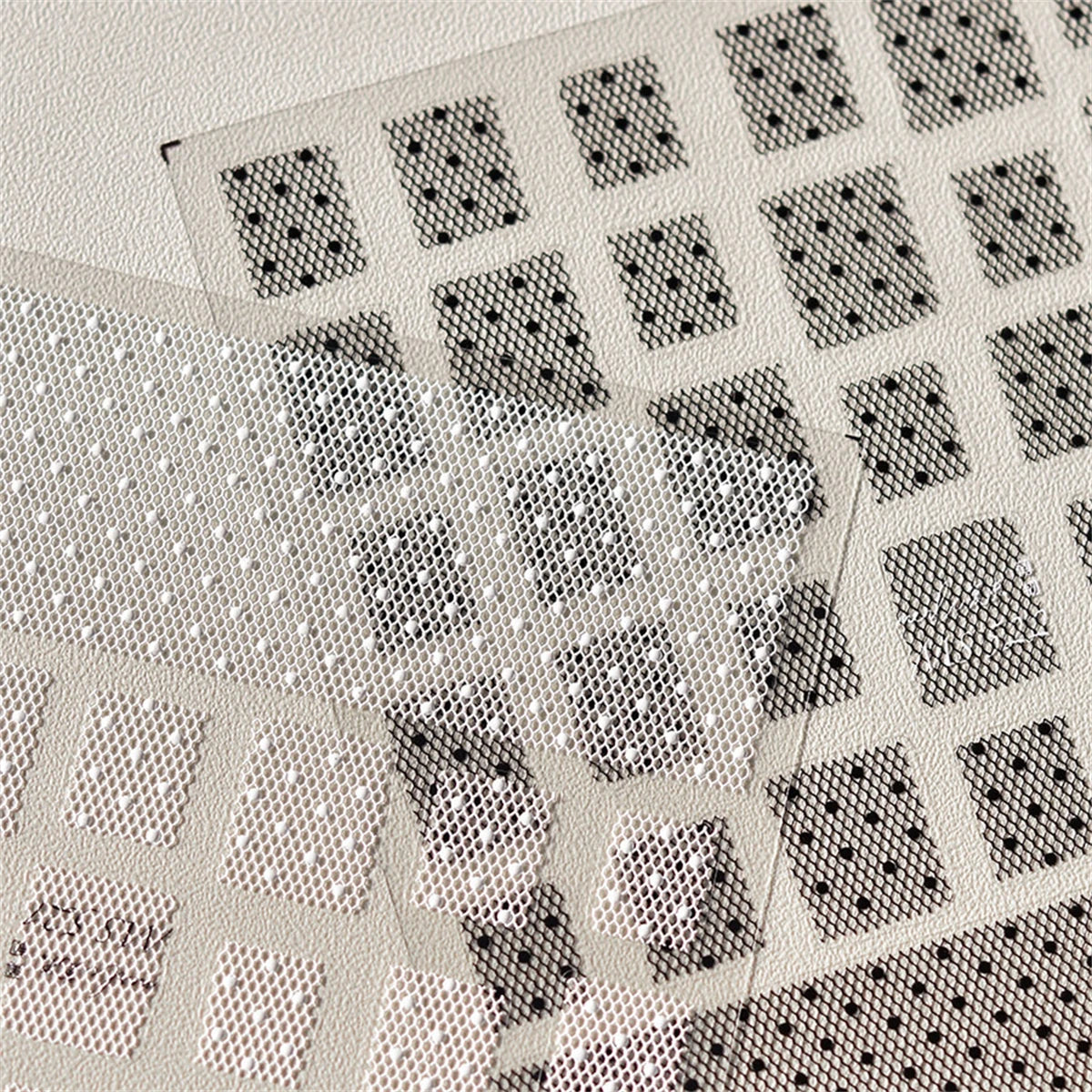 5D Japanese Kawaii Lace Nail Stickers – Retro DIY Decals Nail Art Stickers QXL