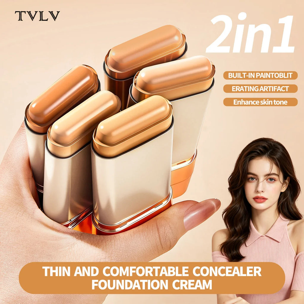 2-Pack Double-End Foundation Stick | Long-Lasting Coverage Foundation Stick QXL