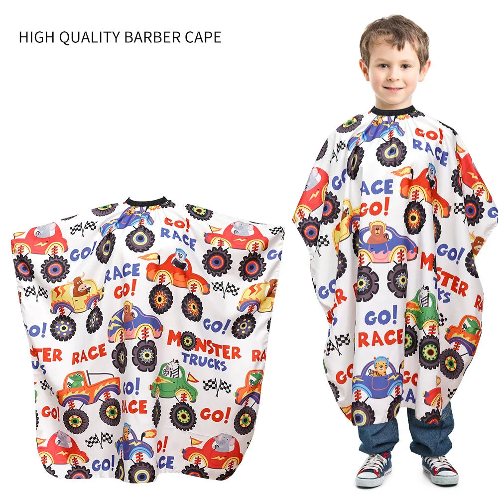 Kids Dinosaur Haircut Cape | Waterproof Barber Cloak 90×75cm Kids Haircut Cape QXL