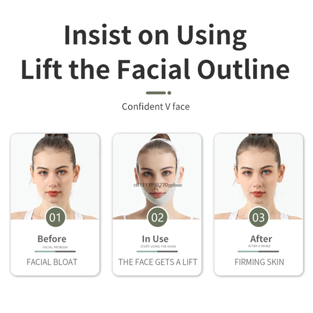Overnight Face Lift Band | V-Face Jawline Shaping Strap Face Lifting Strap QXL
