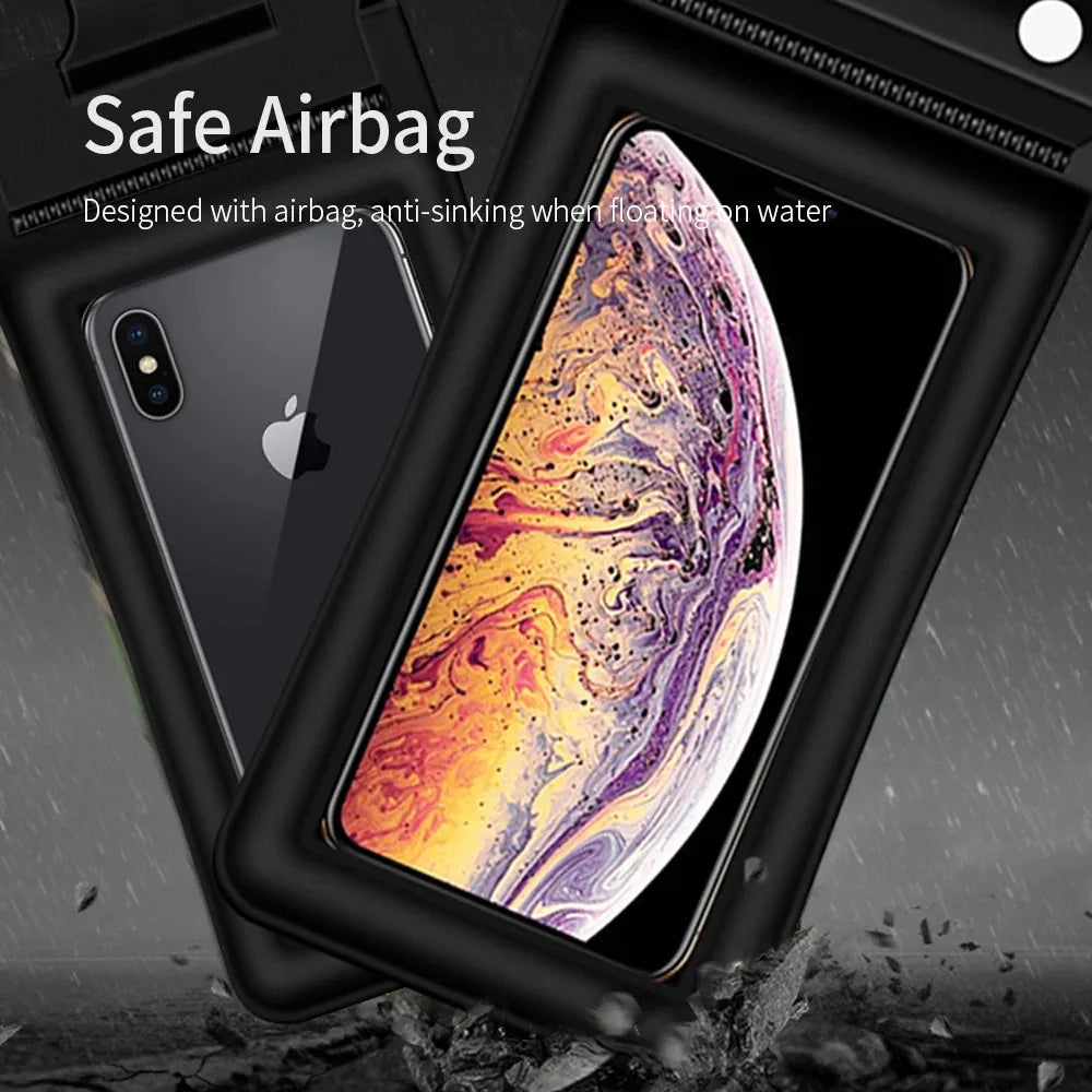 Waterproof Floating Phone Pouch | Airbag Dry Bag Full View Waterproof Phone Pouch QXL
