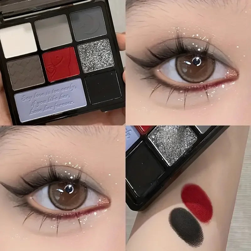 VERONNI Gothic Smoky Eyeshadow Palette | 8-Color Matte & Shimmer Eyeshadow Palette QXL
