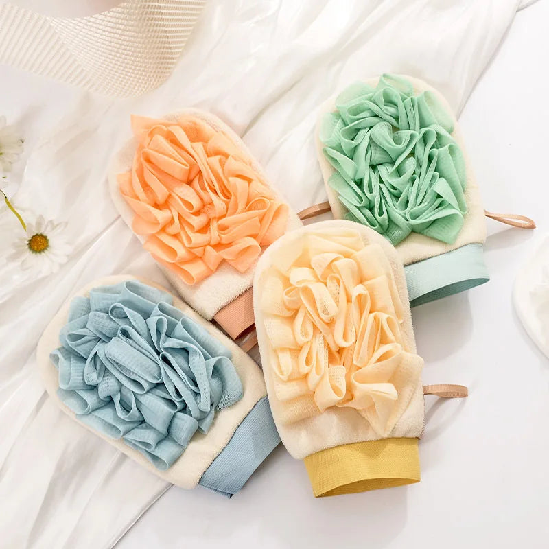 Double-Sided Exfoliating Gloves & Bath Body Scrubber Bath Body Scrubber QXL