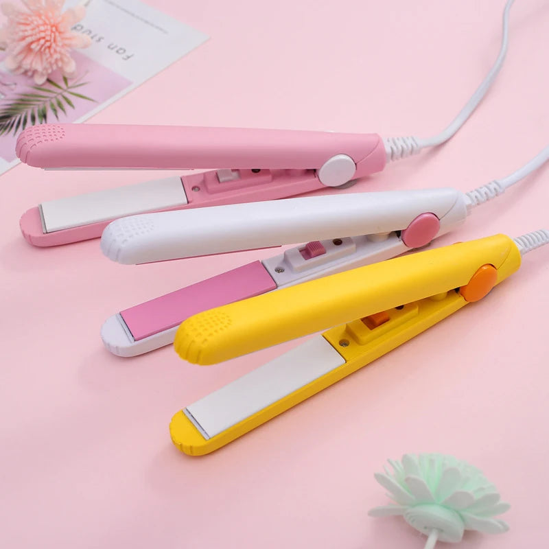 3-in-1 Mini Hair Straightener & Curler | YOVIP Flat Iron Hair Styling Iron QXL