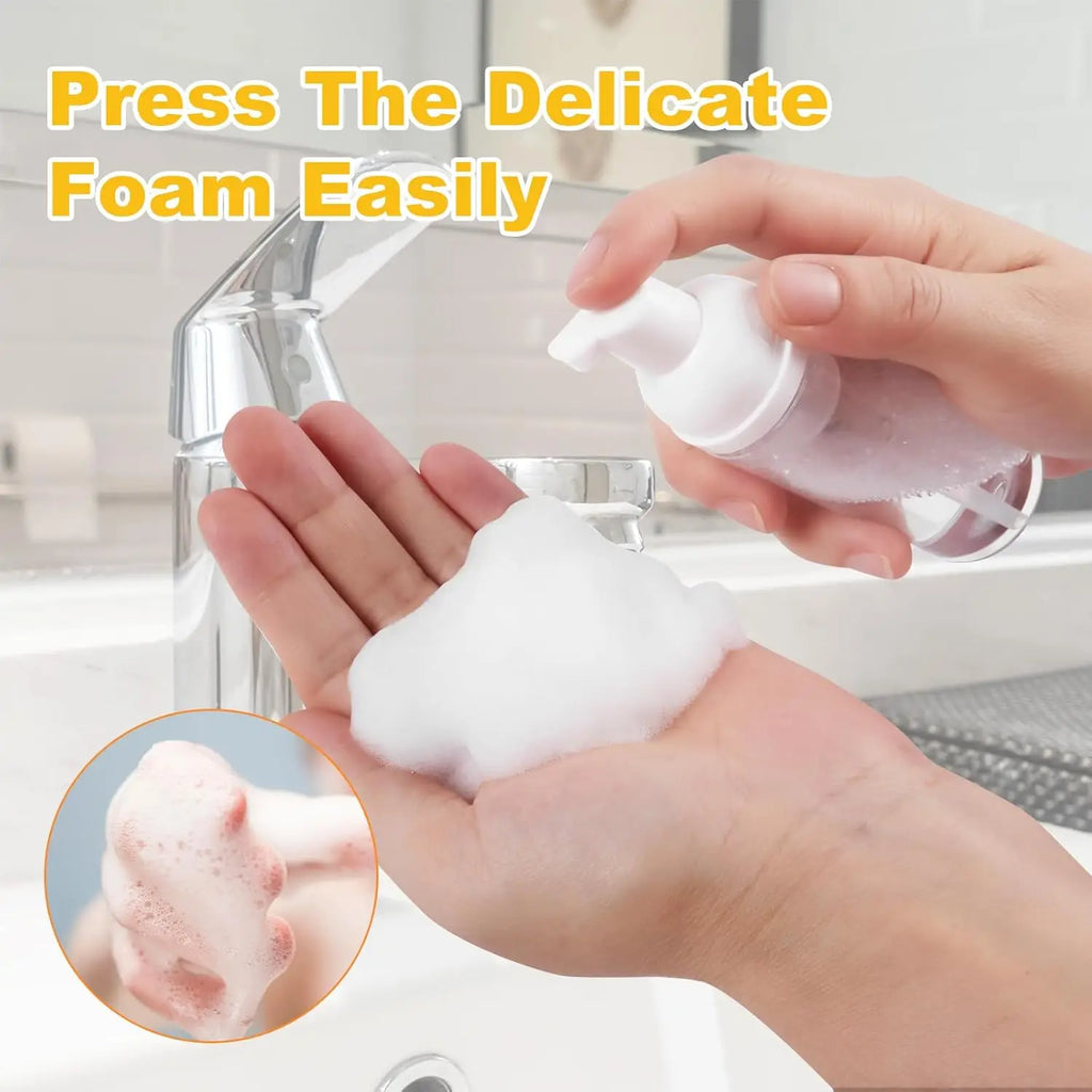 4-Pack 60ml Refillable Foaming Pump Soap Dispenser Bottles Foaming Pump Bottle QXL