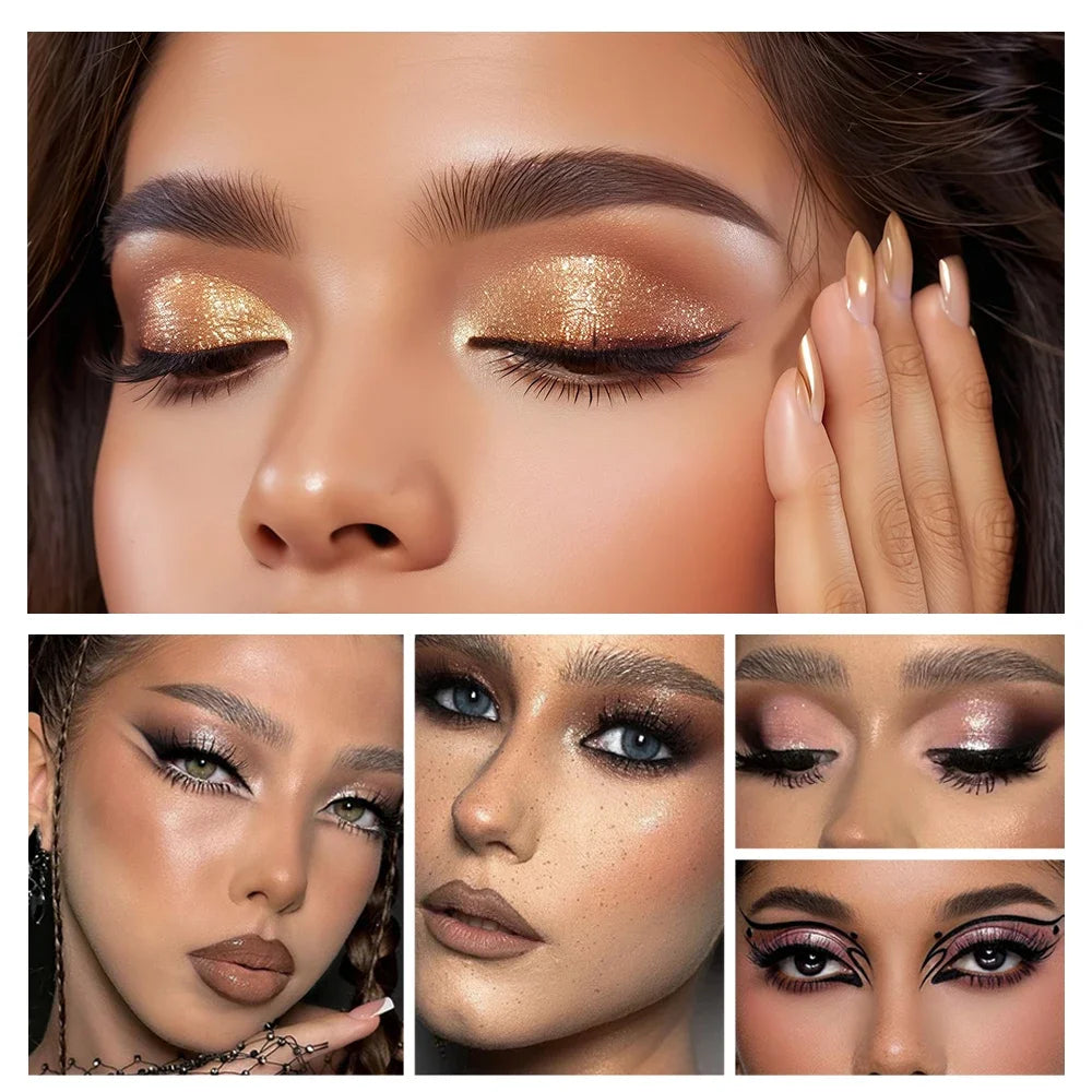 Fit Colors 4-in-1 Eye Makeup Set | Shadow, Mascara, Liner & Brow Eye Makeup Set QXL