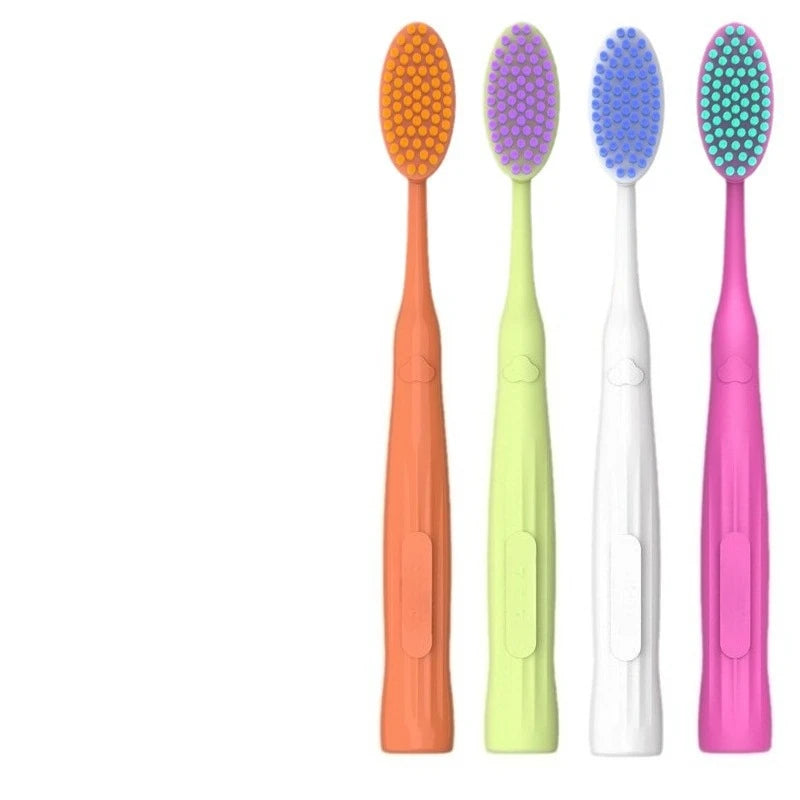 2-Pack Soft Bristle Wide Head Manual Toothbrush Set Manual Toothbrush QXL