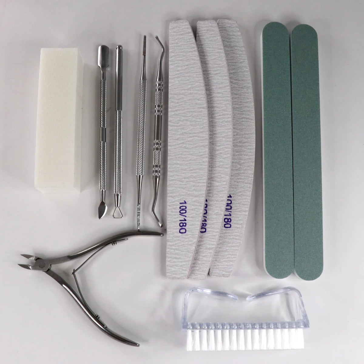 Professional Cuticle Nipper Set | Pusher, Buffer & Peeler Kit Cuticle Tool Set QXL