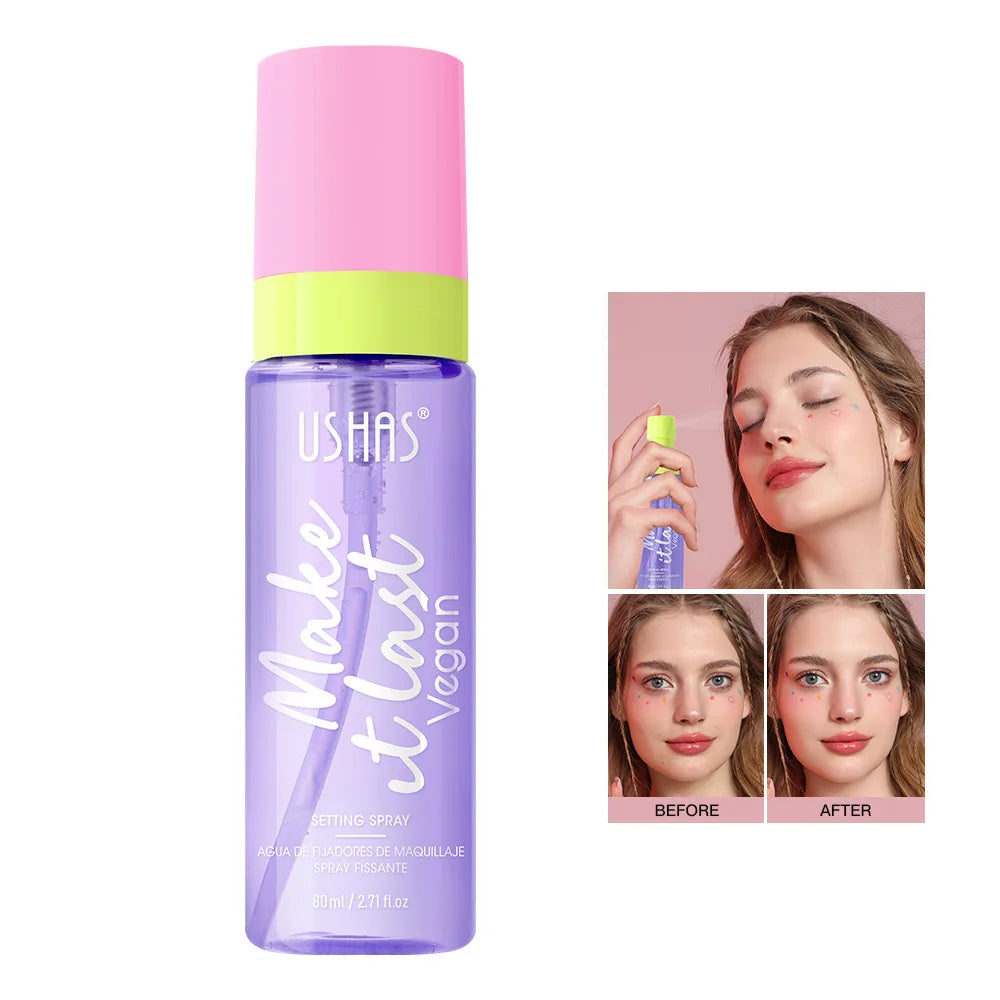 USHAS 80ml Makeup Setting Spray – Oil Control & Hydrating Makeup Setting Spray QXL 01 80ML