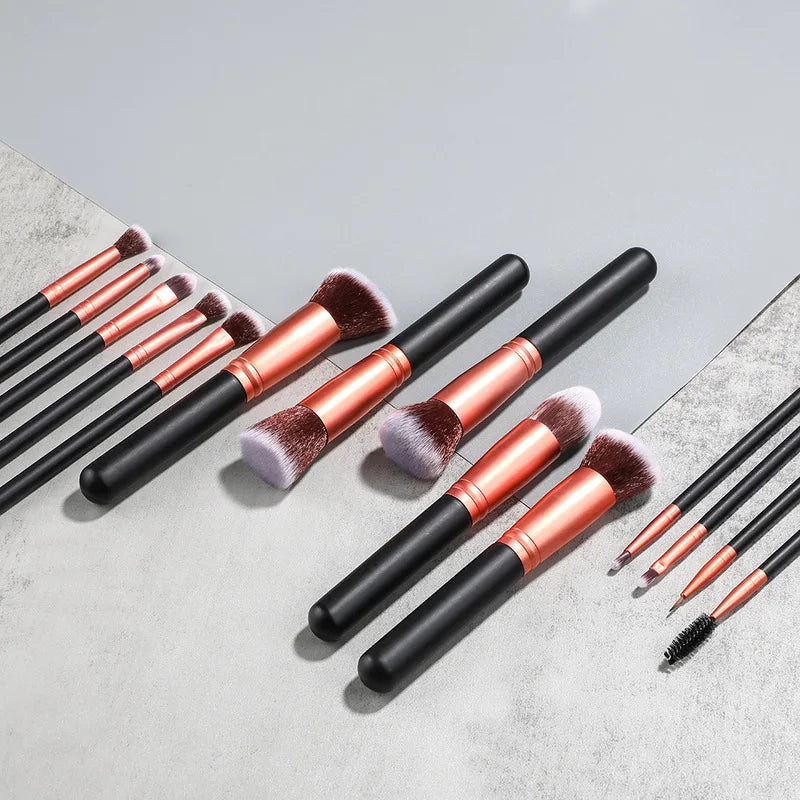 16-Piece Makeup Brush Set | Powder, Foundation & Eye Brushes Makeup Brush Set QXL
