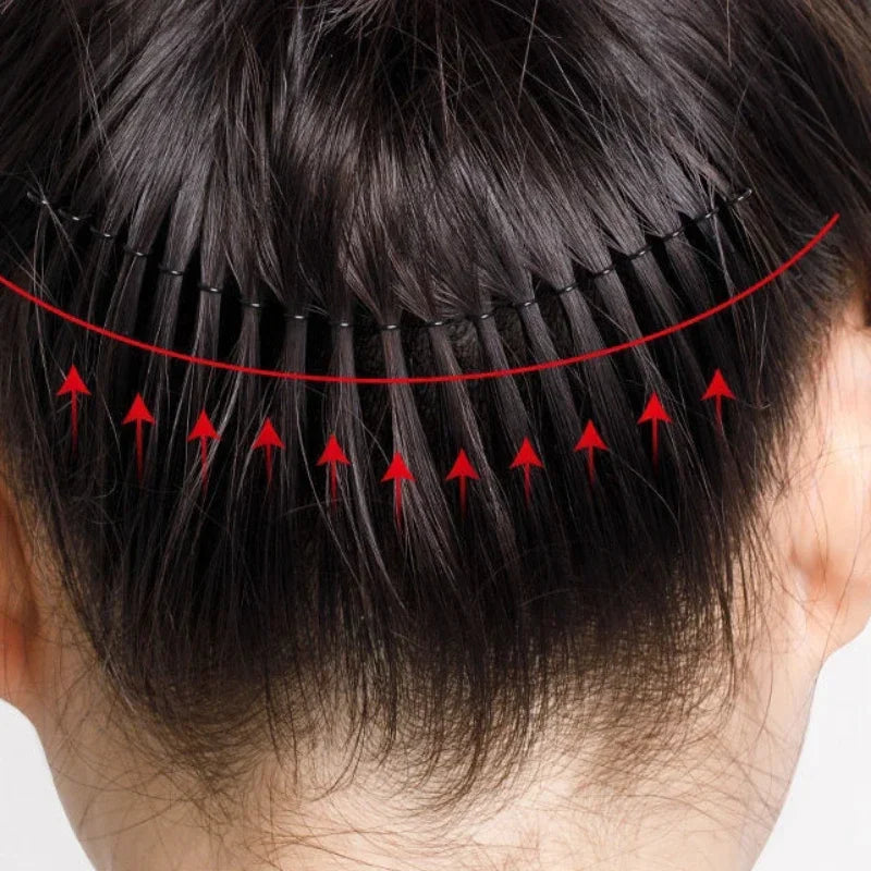 Invisible Bang Fix Insert Comb & Hairpin | Korean Style Hair Clip & Comb QXL