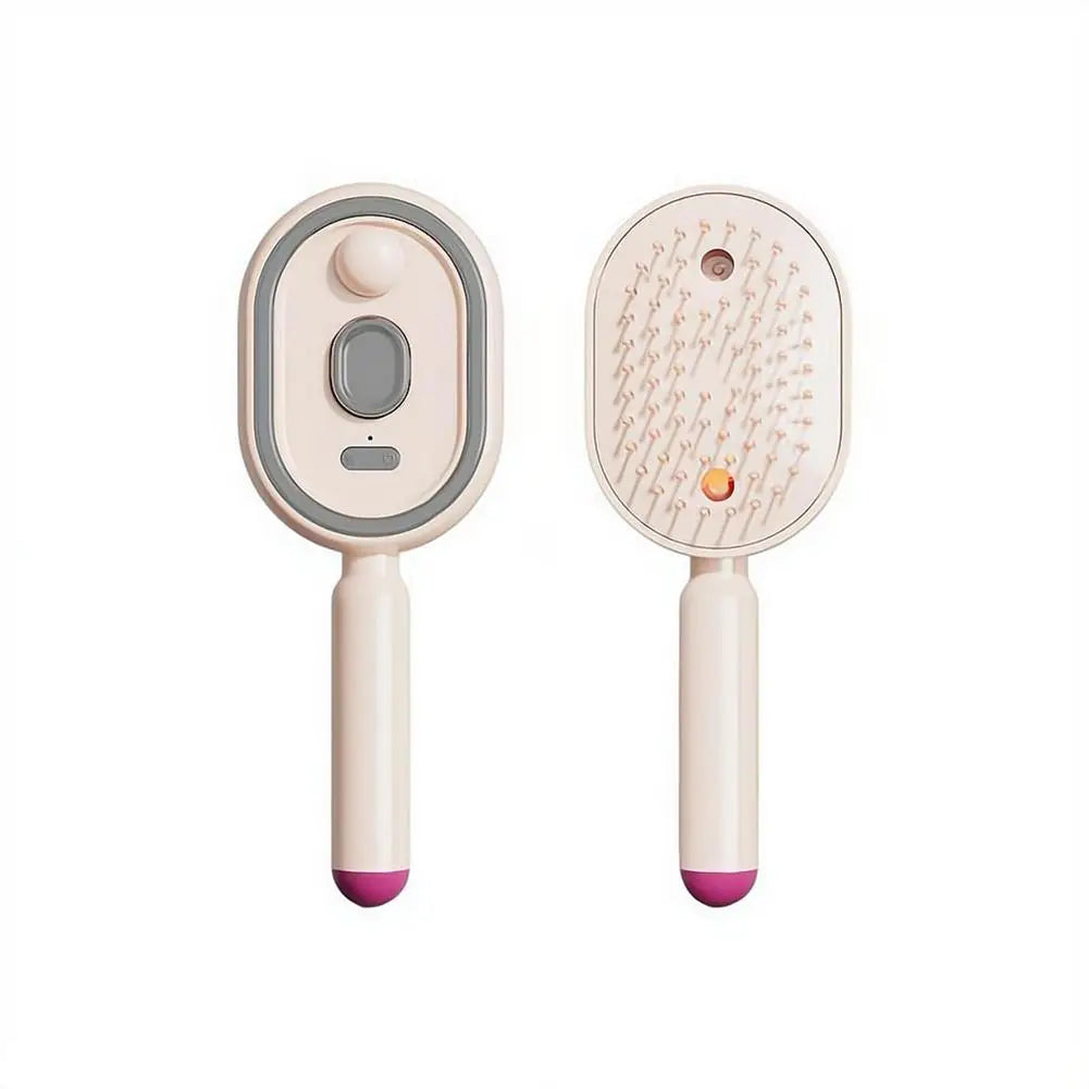 2-in-1 Anti-Static Spray Massage Comb | Air Cushion Hair Care Spray Massage Comb QXL Pink Comb