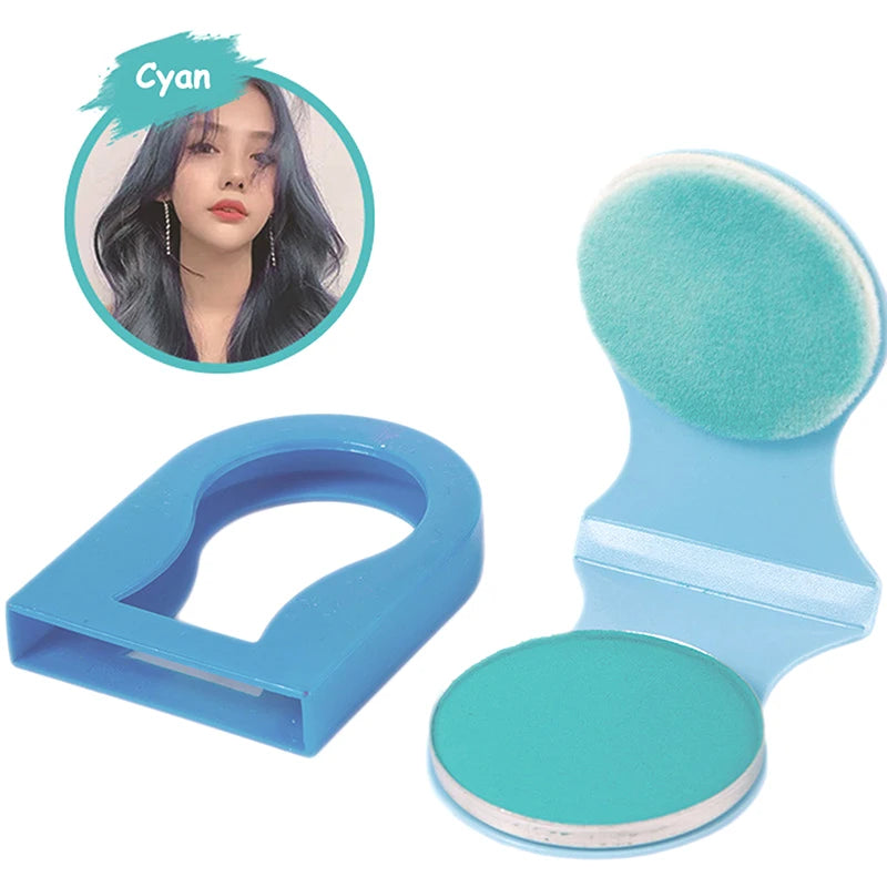 Temporary Hair Chalk Powder – Washable Color for Cosplay & Events Temporary Hair Chalk QXL Light green