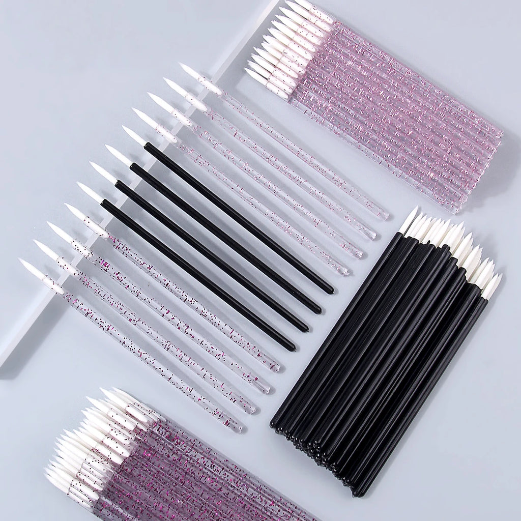150/50-Pack Disposable Eyeliner Brushes | Fine Tip Liner Set Disposable Eyeliner Brushes QXL