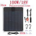 50W/100W Flexible Solar Panel USB & 12V Portable Outdoor Charger Portable Solar Panel QXL 100W 18V Solar Panel